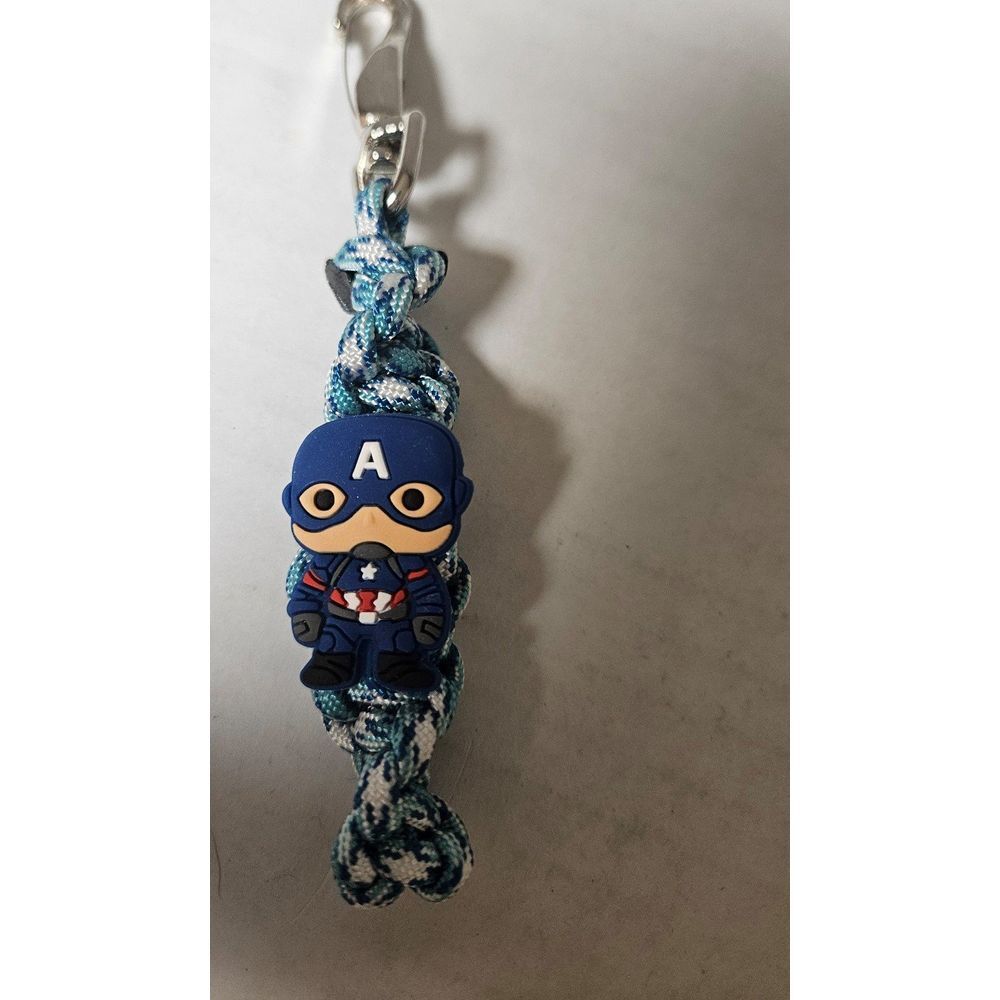 Handmade Paracord Captain America Keychain‎